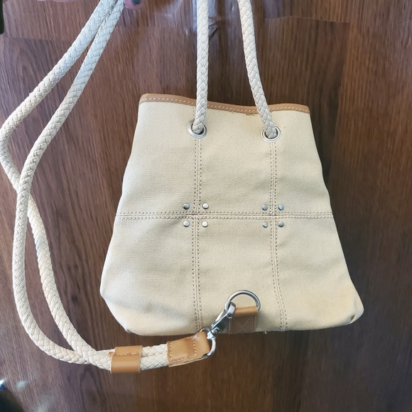 NWT Relic Tan Felicity Slung  Backpack with Rope Braided Straps - Picture 2 of 10